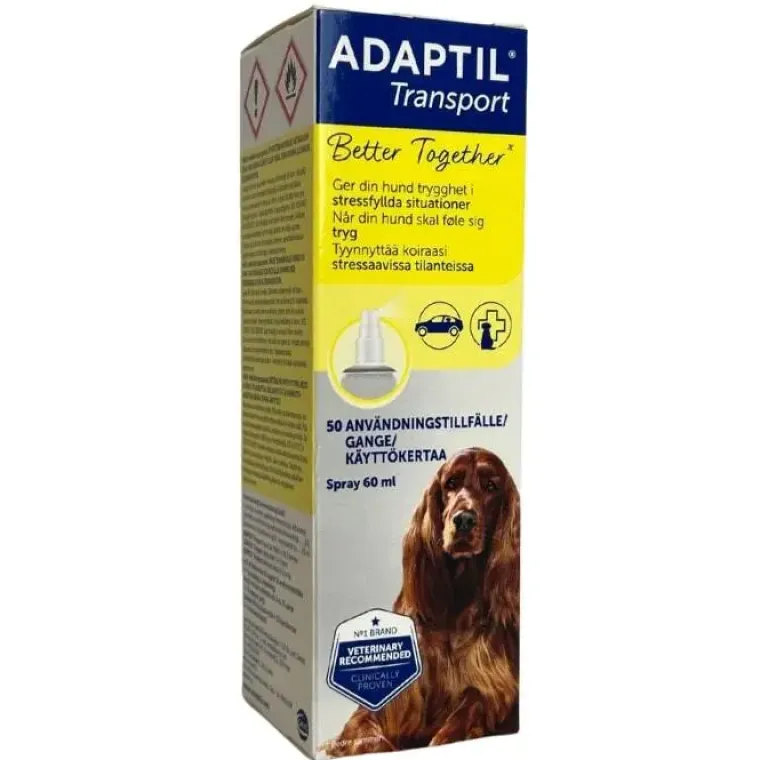 Separationsangst|Nytårskurven^Adaptil Transport Spray 60 ml
