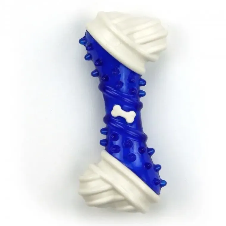 Tandrensende Legetøj|Hvalpelegetøj^All For Paws AFP Dental Bone Gummilegetøj