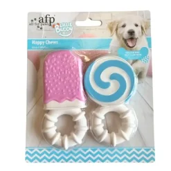 Hvalpelegetøj|All For Paws Hundelegetøj^All For Paws AFP Little Buddy Happy Chews