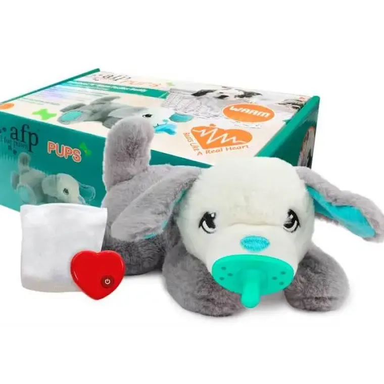 Plyslegetøj Til Hunde|Hvalpelegetøj^All For Paws AFP Pacifier Buddy | Hundebamse m. Hjertebank og Varme