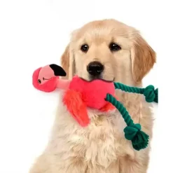 Hvalpelegetøj|Reb-Legetøj^All For Paws AFP Plys Flamingo | 48 cm