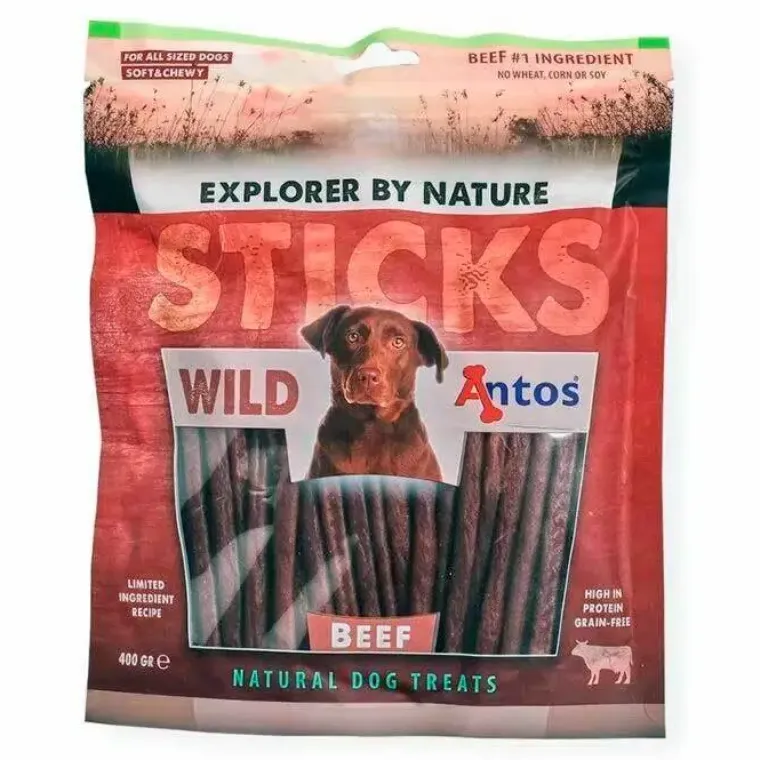 Godbidder & Smagsvarianter|Godbidder Og Gnaveben^Antos Wild Sticks | 400g