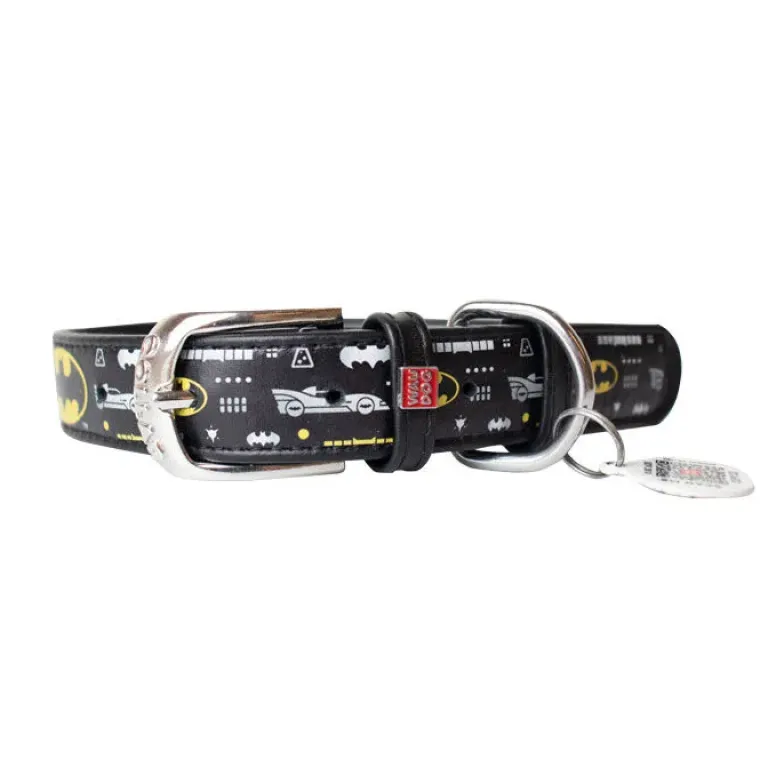 Hundehalsbånd^Collar/WauDog Batman halsbånd | m. QR-Tag | OUTLET