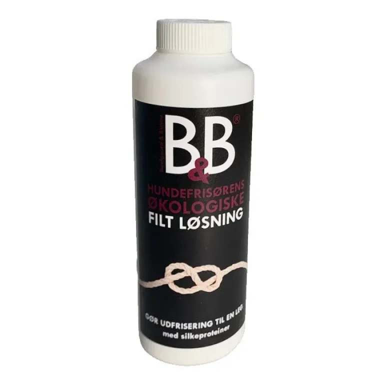 Grooming Powder^B&B Økologisk Hundeshampoo m.m. B&B Filt løsning