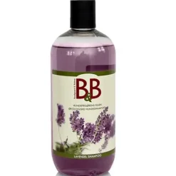 Hvalpeshampoo|Miljøvenlige, Bæredygtige & Øko Produkter^B&B Økologisk Hundeshampoo m.m. B&B Lavendel Shampoo | Økologisk hundeshampoo