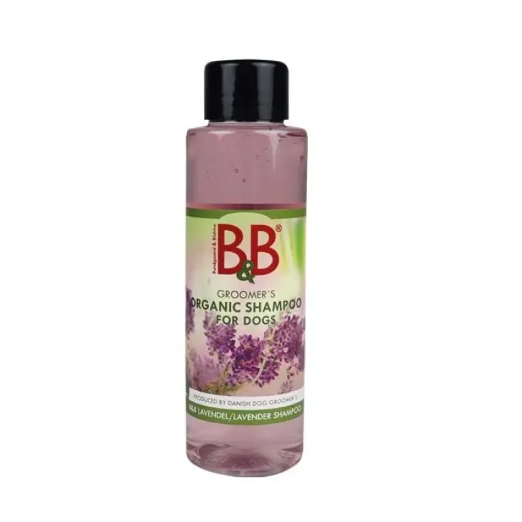 Hvalpeshampoo|Miljøvenlige, Bæredygtige & Øko Produkter^B&B Økologisk Hundeshampoo m.m. B&B Lavendel Shampoo | Økologisk hundeshampoo