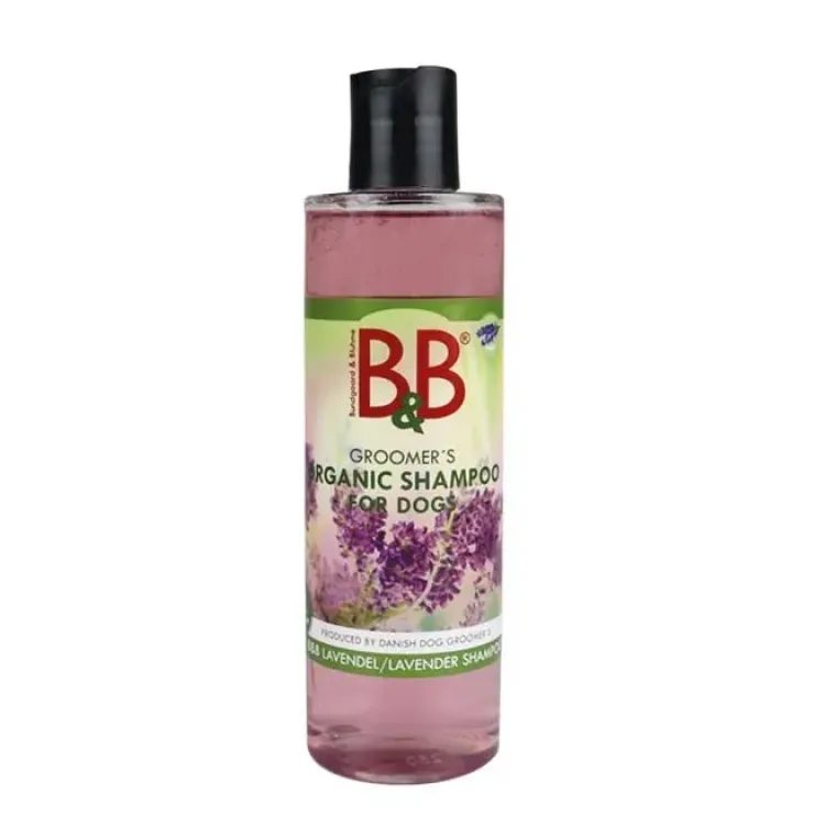 Hvalpeshampoo|Miljøvenlige, Bæredygtige & Øko Produkter^B&B Økologisk Hundeshampoo m.m. B&B Lavendel Shampoo | Økologisk hundeshampoo