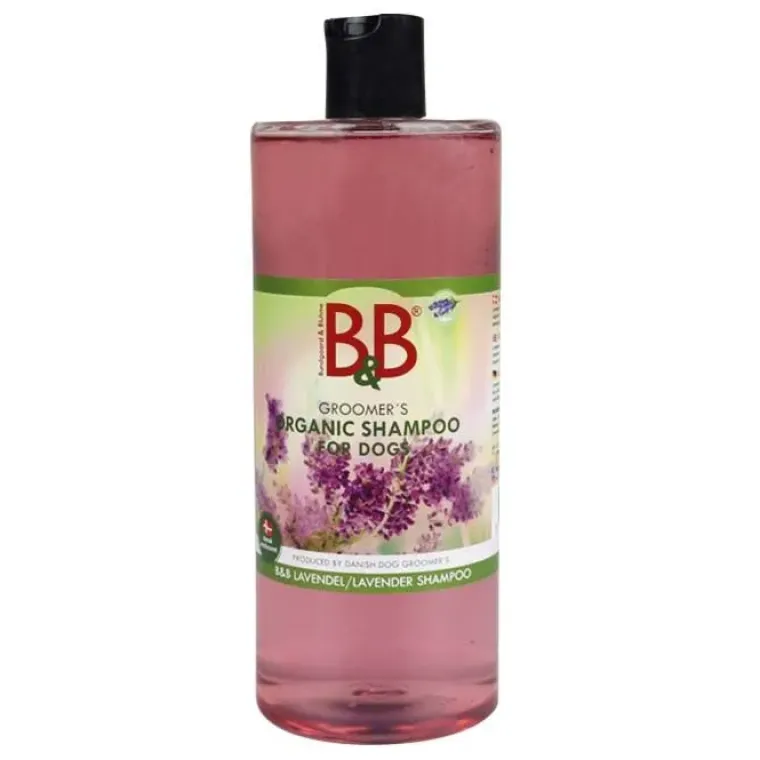 Hvalpeshampoo|Miljøvenlige, Bæredygtige & Øko Produkter^B&B Økologisk Hundeshampoo m.m. B&B Lavendel Shampoo | Økologisk hundeshampoo