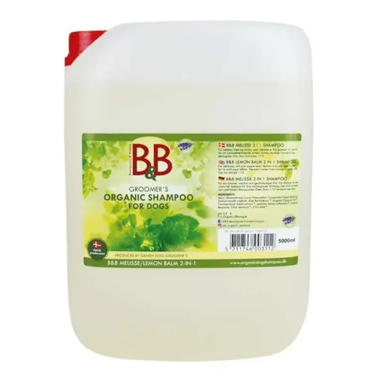 Hvalpeshampoo|Miljøvenlige, Bæredygtige & Øko Produkter^B&B Økologisk Hundeshampoo m.m. B&B Melisse balm 2-in-1 | Økologisk Hundeshampoo