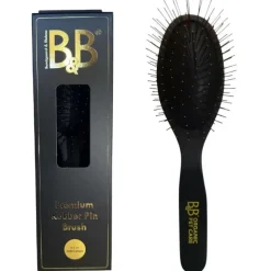 Pelspleje^B&B Økologisk Hundeshampoo m.m. B&B Premium Kobber Pin Brush | 3,3 cm