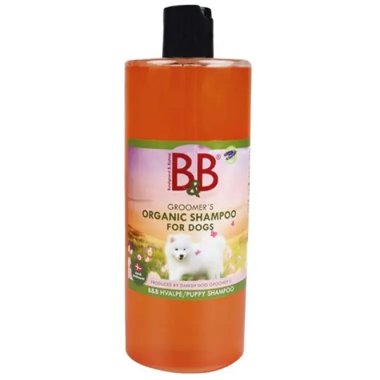 Til Opdrættere|Miljøvenlige, Bæredygtige & Øko Produkter^B&B Økologisk Hundeshampoo m.m. B&B Puppy Shampoo | Økologisk hvalpeshampoo