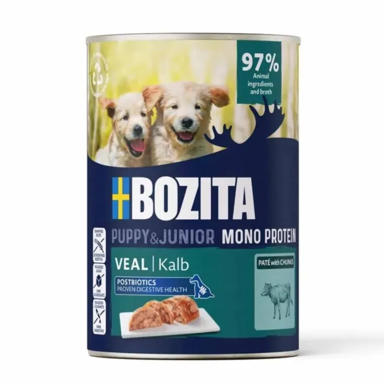 Hundemad|Hvalpefoder^Bozita Dog Pate Puppy Veal | 400g