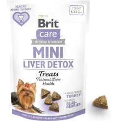 Godbidder Og Gnaveben^Brit Care Dog Mini Treats, Liver Detox | 50g