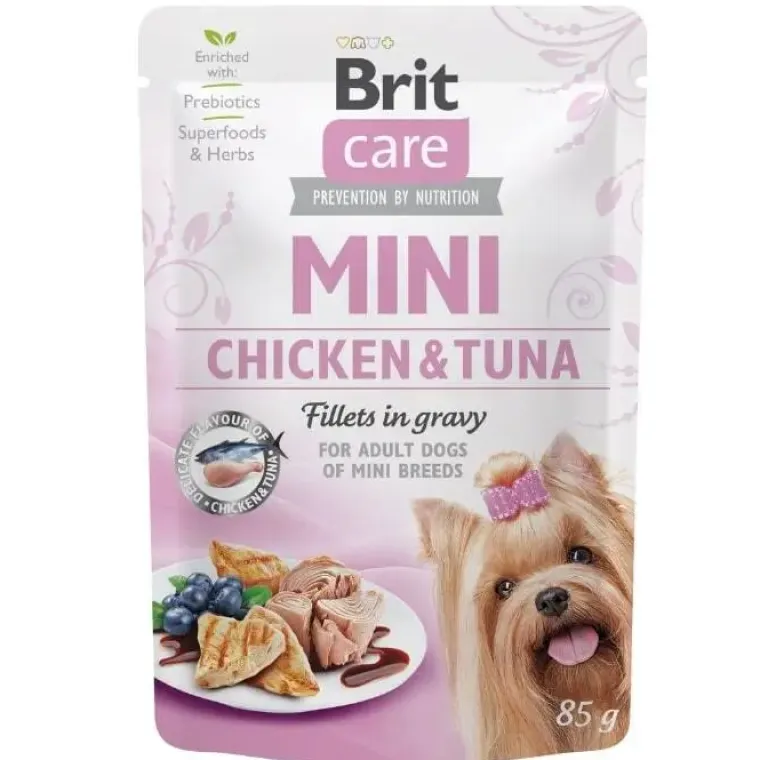 Godbidder Og Gnaveben|Hvalpefoder^Brit Care Mini | Vådfoder 85g