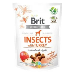 Godbidder Og Gnaveben^Brit Care Brit Crunchy Snack, Insects With Turkey | 200g.
