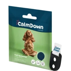 Helse Til Hunde|Separationsangst^Kruuse CalmDown by ® Beroligende knap med multifunktionel knapholder