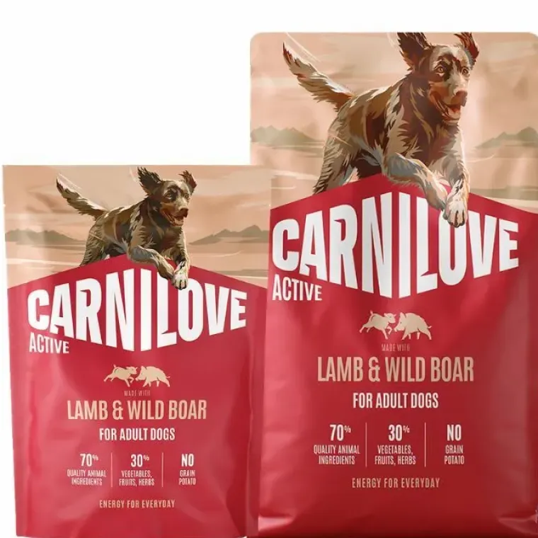Hundemad^Carnilove Active Dog Lamb & Wild Boar, Adult All Breeds | Tørfoder