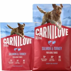 Hundemad^Carnilove Active Dog Salmon & Turkey, Adult All Breeds | Tørfoder