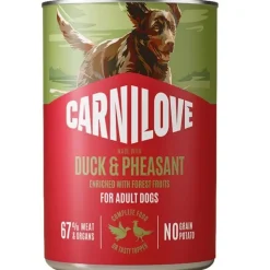Hundemad^Carnilove Dog Can Paté, Duck & Pheasant | 400g