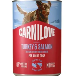 Hundemad^Carnilove Dog Can Paté, Salmon & Turkey | 400g