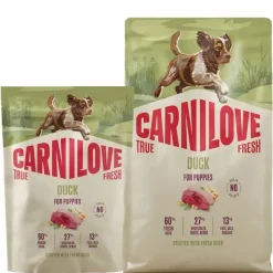 Hundemad|Hvalpefoder^Carnilove True Fresh Dog Duck, Puppy All Breeds | Tørfoder