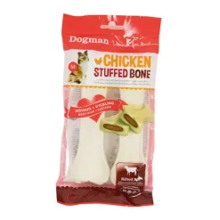 Godbidder Og Gnaveben^Dogman Chicken Stuffed Bone | 2 stk.