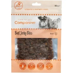 Godbidder & Smagsvarianter|Godbidder Og Gnaveben^Companion Beef Jerky Bites | 80g