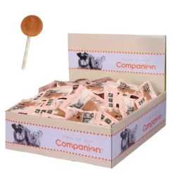 Godbidder & Smagsvarianter|Godbidder Og Gnaveben^Companion Lollipop Okse | 60 stk. STORKØB