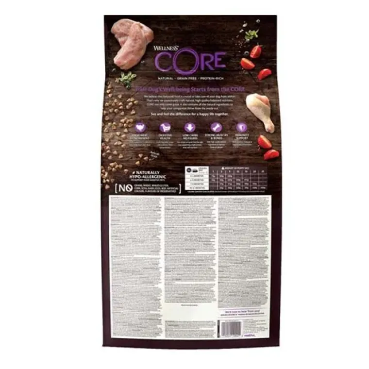 Hundemad|Hvalpefoder^Wellness CORE CORE Puppy Original - Small/Medium Breed | Tørfoder