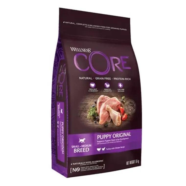Hundemad|Hvalpefoder^Wellness CORE CORE Puppy Original - Small/Medium Breed | Tørfoder