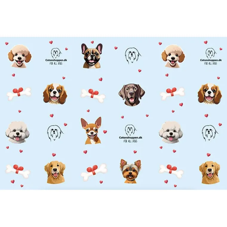 Gaveidéer Til Hundeelskeren|Konfirmationsgave^Cotonshoppen s gavepapir med hunderacer
