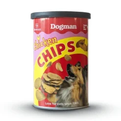 Nytårskurven|Godbidder & Smagsvarianter^Dogman Chips med kylling | 70g