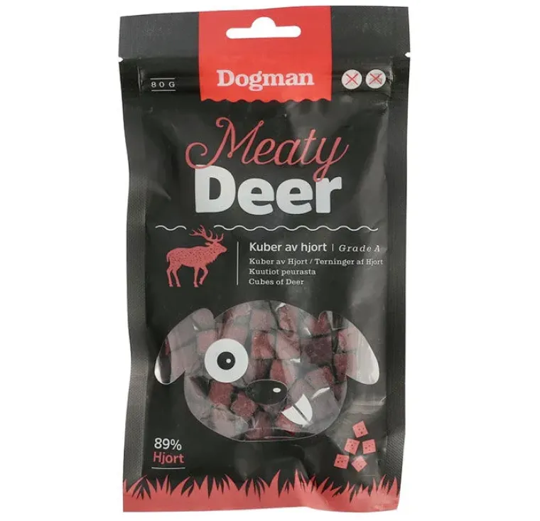 Godbidder Og Gnaveben^Dogman Meaty Dear, Hjortekød | 80g