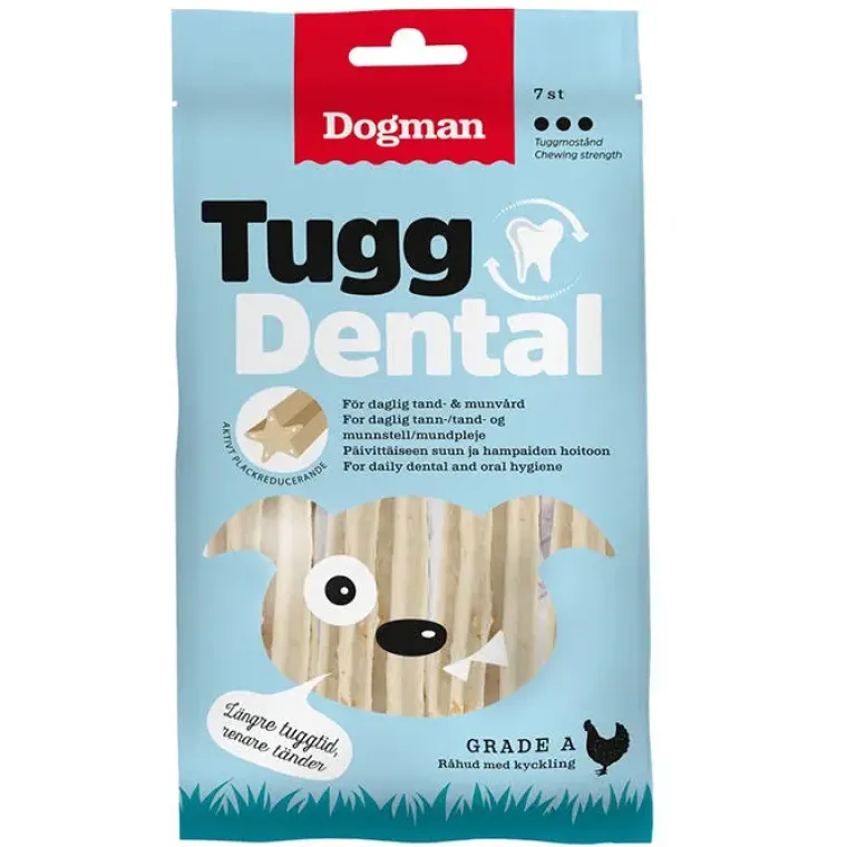 Godbidder Og Gnaveben^Dogman Tugg Dental Tyggeben | fra 20g