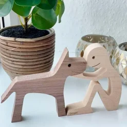 Gaveidéer Til Hundeelskeren|Konfirmationsgave^Ollipet Dog True Love Træfigur | Large Dog
