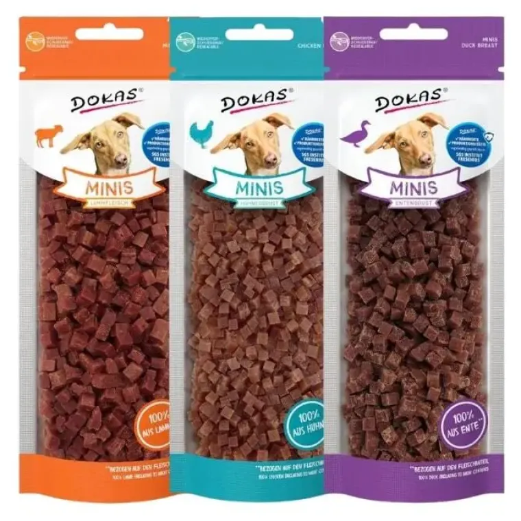Godbidder & Smagsvarianter|Hundetræning Og Klikker^Dokas Minis | 70g