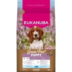 Hundemad|Hvalpefoder^EUKANUBA Grain Free Puppy - Small & Medium Breed | Tørfoder