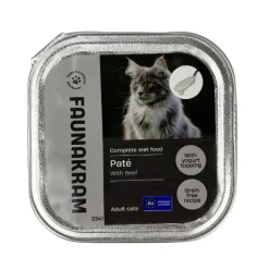 Kattefoder^Faunakram Cat Paté with Beef Yogurt Topping | 100g