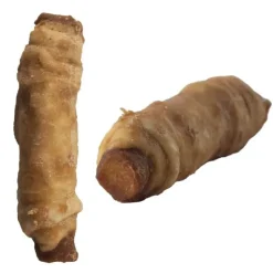 Godbidder Og Gnaveben^Faunakram Chicken Sausage in Rawhide Roll, Small Dog | 300g