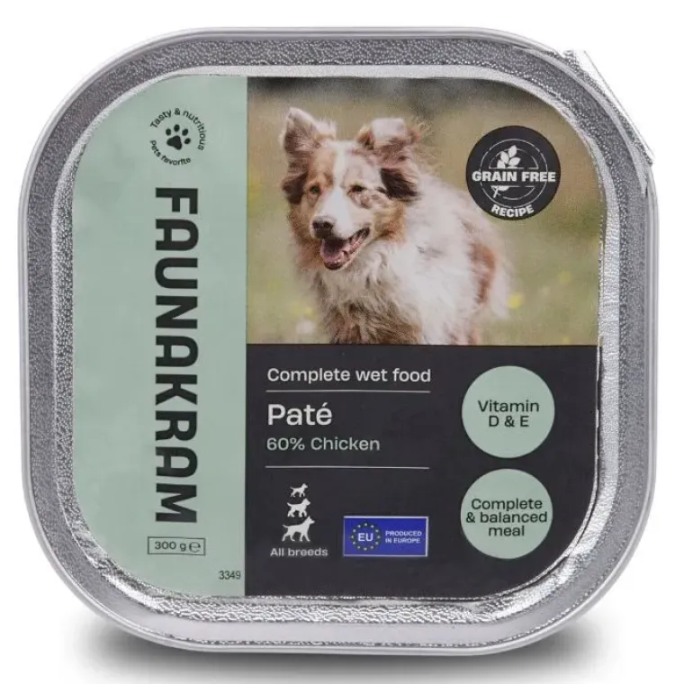 Hundemad^Faunakram Dog Paté, Chicken | 300g