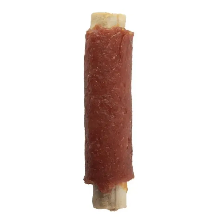 Godbidder Og Gnaveben^Faunakram Filled Rawhide Roll w. Duck Paste 300g | 4 stk
