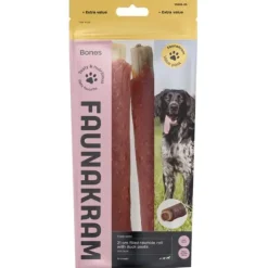 Godbidder Og Gnaveben^Faunakram Filled Rawhide Roll w. Duck Paste 300g | 2 stk