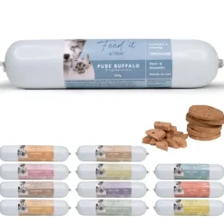Single Protein & Foder & Godbidder|Godbidder & Smagsvarianter^Feed'it & Treat Feed'it and Treat, Singleprotein Foderpølser | Flere størrelser