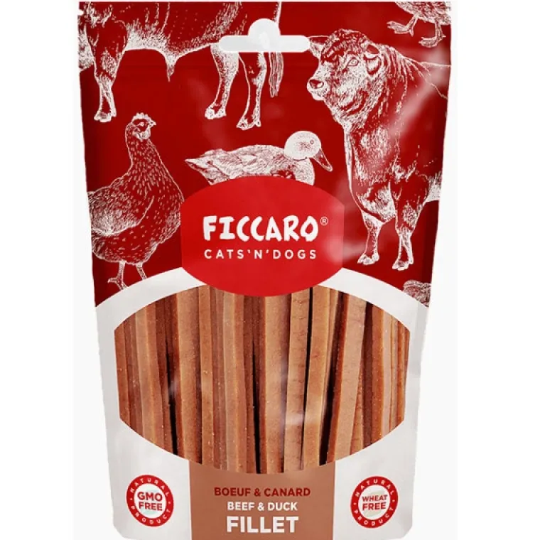 Hvalpegodbidder Og Gnaveben^Ficcaro Beef, Duck & Chicken Fillet | 100g