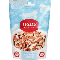Hvalpegodbidder Og Gnaveben|Godbidder^Ficcaro Duck & Pollock Sushi | 100g