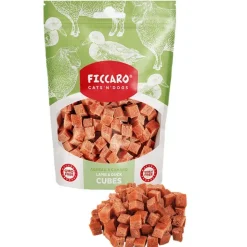 Hvalpegodbidder Og Gnaveben|Godbidder^Ficcaro Lamb & Duck Cubes | 100g