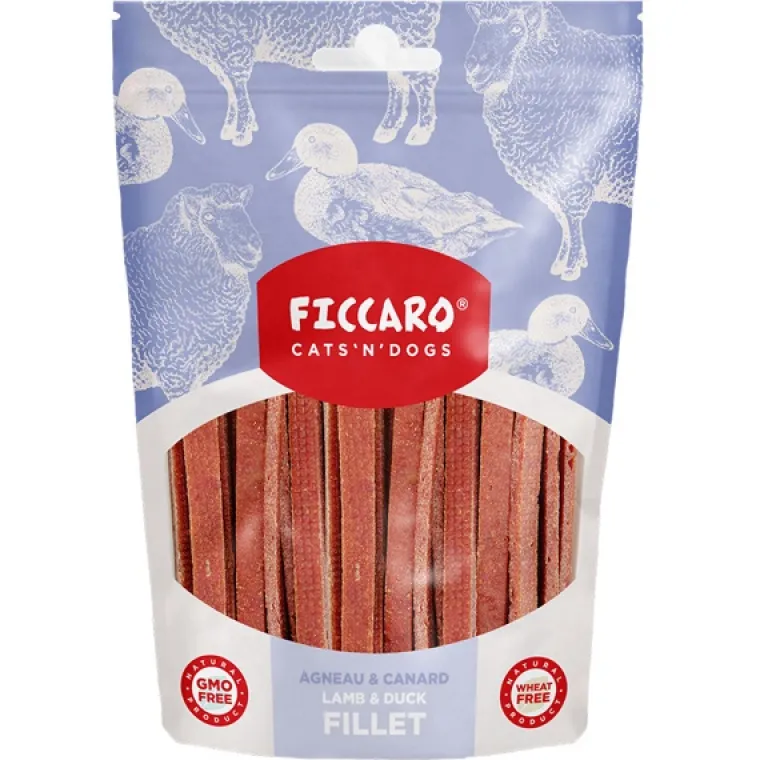 Hvalpegodbidder Og Gnaveben^Ficcaro Lamb & Duck Fillet | 100g