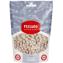 Hvalpegodbidder Og Gnaveben|Godbidder Og Gnaveben^Ficcaro Soft Cod Cubes | 100g