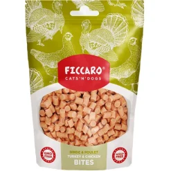 Hvalpegodbidder Og Gnaveben^Ficcaro Turkey & Chicken Bites | 100g