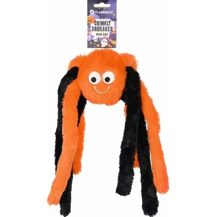 Plyslegetøj Til Hunde|Halloween^Flamingo Halloween hundelegetøj | Edderkop